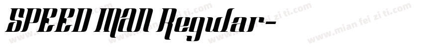 SPEED MAN Regular字体转换